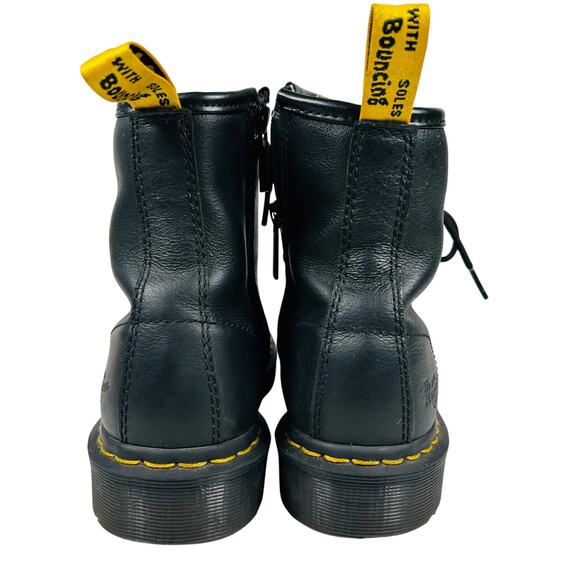 Dr Martens Steel Toe Safety Shoe Slip Resistant Black Leather Boots Women's 6 - Picture 4 of 12